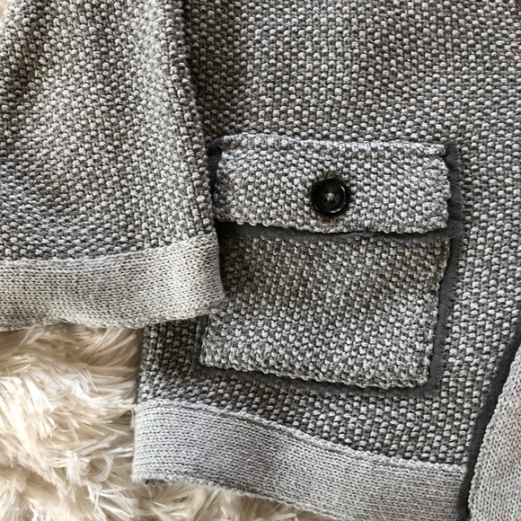 Banana Republic Grey Textured Sweater Petite Sz S - Picture 5 of 8